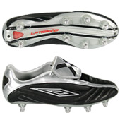Umbro Elite X Football Boot KTK SG - Black/Platinum/Red.