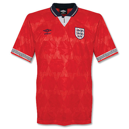 UMBRO England 1990 - 1993 Away Shirt Retro Football
