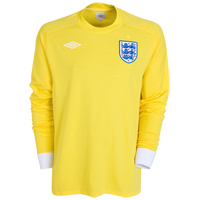 Umbro England Away Goalkeeper Shirt 2010/12 with Hart