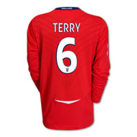 Umbro England Away Shirt 2008/10 with Terry 6 printing