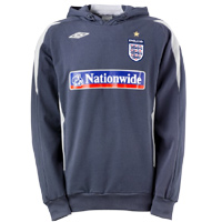 Umbro England Bench Hoodie - Flint/Titanium.