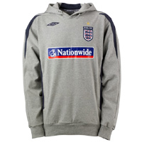 Umbro England Bench Hoodie - Titianium Marl Flint.