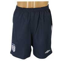 England Home Shorts 2007/09.