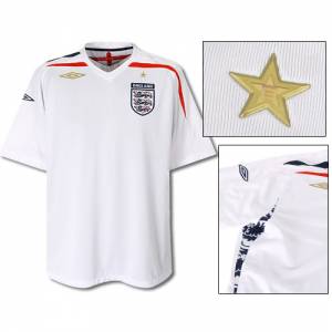 Umbro England Home SS Shirt 2007/09 - Junior