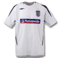 Umbro England Training Shirt - White/Flint/Titanium.