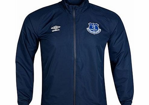 Umbro Everton Training Shower Jacket-Dark Navy