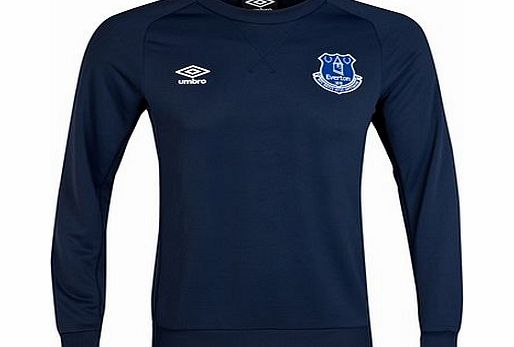 Umbro Everton Training Sweat Top - Junior-Dark Navy
