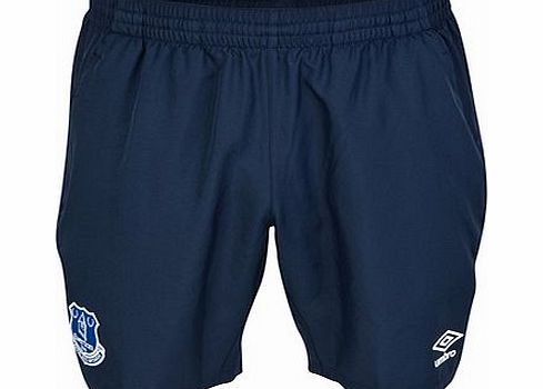 Umbro Everton Training Woven Short - Junior-Dark Navy