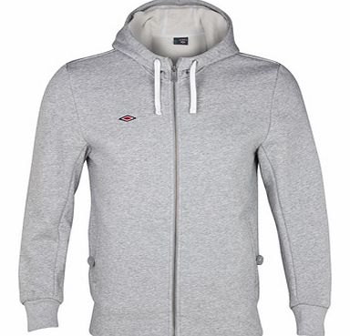 Umbro Full Zip Hooded Sweatshirt - Grey Marl