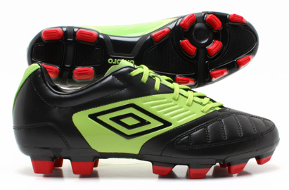Black White Red Umbro Geometra Cup A SG Soft Ground Football Boots 