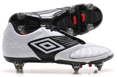 Umbro Geometra Pro-A SG Football Boots White/Black/Red