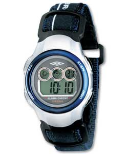Junior Digital Watch with Blue Quick Release Strap