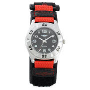 UMBRO RED ANALOGUE QUICK RELEASE WATCH