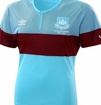 Umbro West Ham Utd Away Shirt 2015/16 - Kids Blue