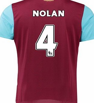 Umbro West Ham Utd Home Shirt 2015/16 Red with Nolan 4