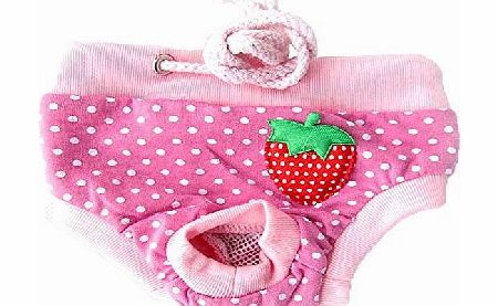 Umiwe TM) Female Pet Dog Sanitary Cute Shorts Pants Diaper Underwear(Pink, S)With Umiwe Accessory