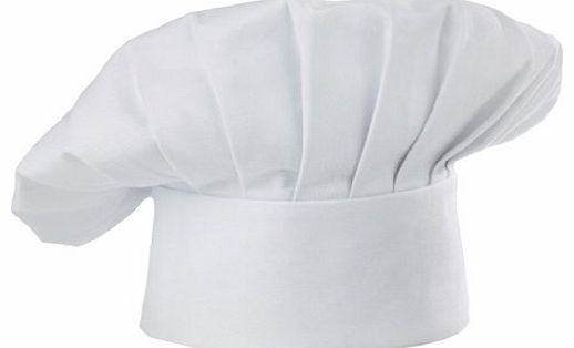 Umiwe TM) Kitchen Ware White Cotton Ruffled Adjustable Chat Chef Work Hat With Umiwe Accessory Peeler