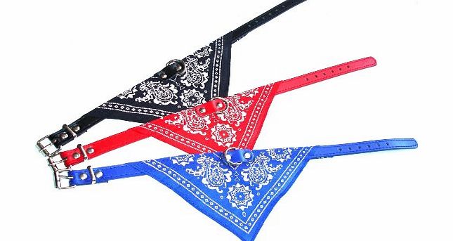 TM) Universal Adjustable Pet Dog Puppy Cat Triangle Bandana Scarf Collar Neckerchief Clothing Toy Medium Size(Random Color) With Umiwe Accessory Peeler