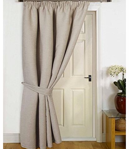 umlout Natural Thermal Door Curtain,** Now Includes A Matching Tieback**