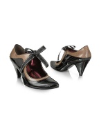 Two-Tone Patent Leather Shoes
