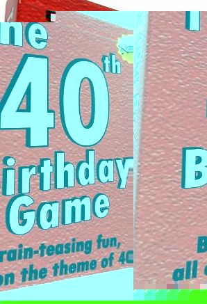 Unbeatable Games The 40th Birthday Game - A great party fun gift