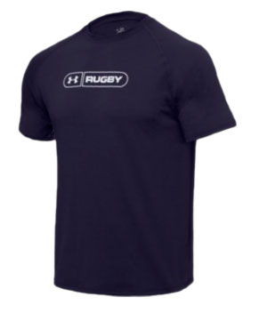 Under Armour Branded Rugby T-Shirt Navy