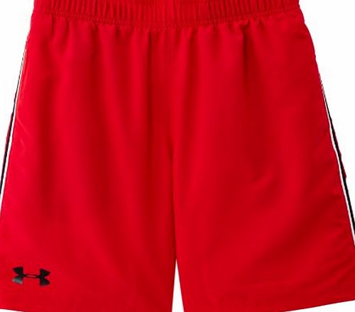 Under Armour Edge Boys Shorts Red Red/Black/Black Size:S