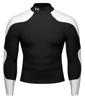 under armour Golf Coldgear Blitz Mock Black/White