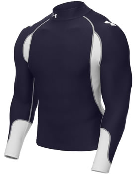 Under Armour Golf Coldgear Blitz Mock Navy/White