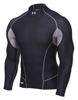 Under Armour Golf Coldgear Metal Mock Black/Metal