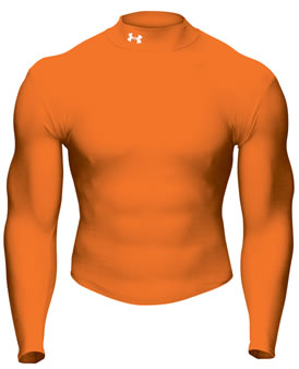 Under Armour Golf Coldgear Mock Dark Orange