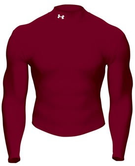 under armour Golf Coldgear Mock Maroon