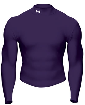 Under Armour Golf Coldgear Mock Purple