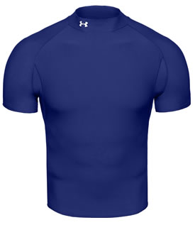 Under Armour Golf Coldgear Mock Short Sleeve Royal
