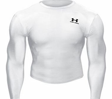 Heat Gear Compression LS Shirt White