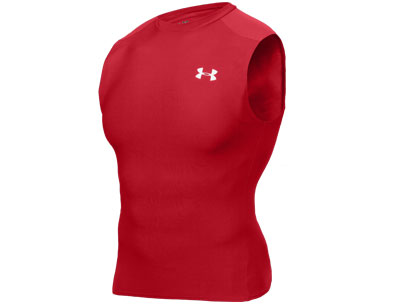 Under Armour Heat Gear Sleeveless T-Shirt Red