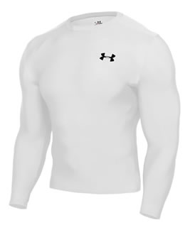 under armour Heatgear Compression Longsleeve Tee White