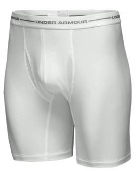 Under Armour Heatgear Long Boxer Jock White 1000669