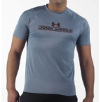 Under Armour Mens Graphic T-Shirt Medium Grey Heather