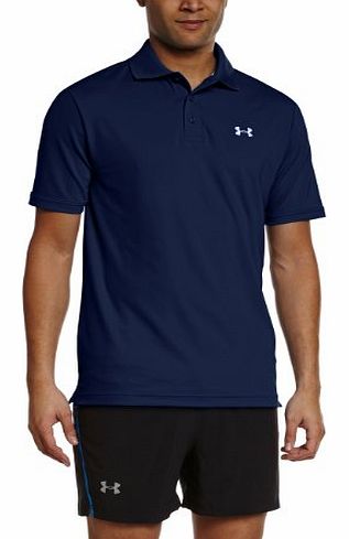 Under Armour Mens UA Performance Polo - Academy/Steel, Medium