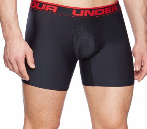 Under Armour Original Boxerjock 6 Inch Extented Boxer Brief - Black, Large