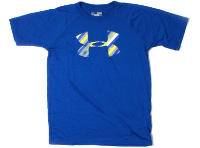 UA Big Logo Kids S/S Technical T-Shirt Royal Blue