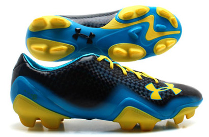 UA Blur II FG Football Boots Black/Capri/Sun