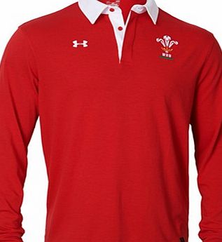 Under Armour Wales Rugby Long Sleeve Jersey Red 1263209-600