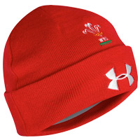 Under Armour Wales Rugby Millennium Beanie Hat - Red.