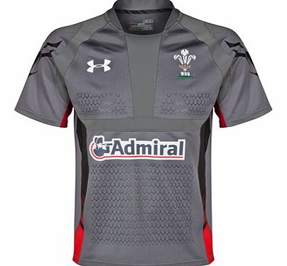 Under Armour Wales Rugby Union Away Shirt 2013/15 - Graphite