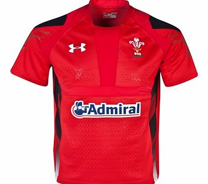 Under Armour Wales Rugby Union Home Shirt 2013/15 - Kids