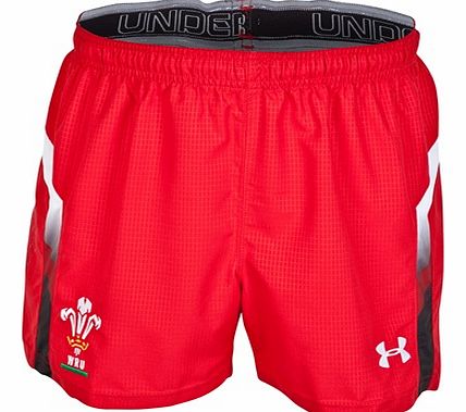 Under Armour Wales Rugby Union Home Shorts 2013/15 - Red