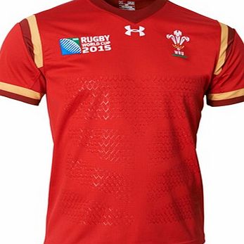 Under Armour Wales RWC Home Supporters Shirt 15/16 - Kids Red