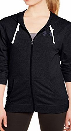 Under Armour Womens Triblend Hooded Sweatshirt - Black, Small